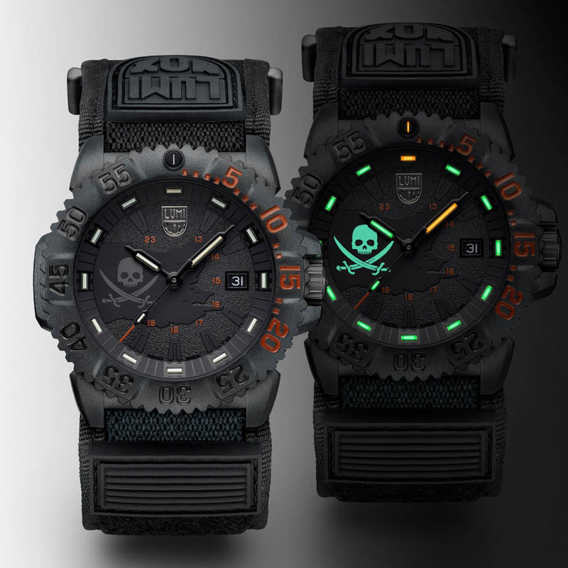 Luminox 44mm Navy SEAL 3050 Dive Watch Limited Edition Pirate Watch #XS.3051.PIR.LE
