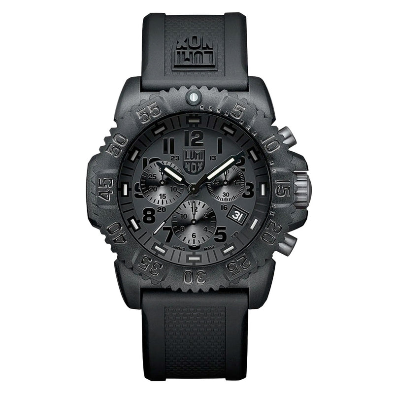 Luminox Navy SEAL Colormark Blackout Chronograph Tritium Watch #XS.3081.BO.F