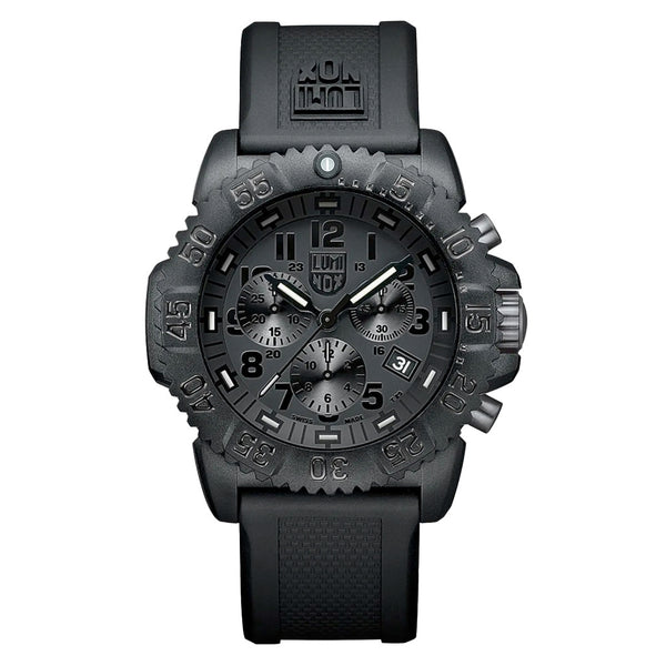 Luminox Navy SEAL Colormark Blackout Chronograph Tritium Watch #XS.3081.BO.F