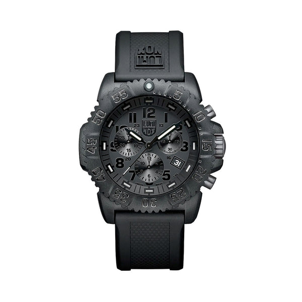 Luminox Navy SEAL Colormark Blackout Chronograph Tritium Watch #XS.3081.BO.F
