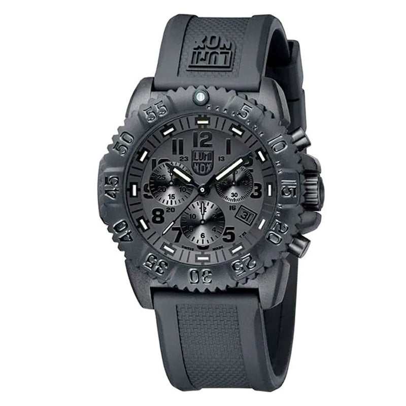 Luminox Navy SEAL Colormark Blackout Chronograph Tritium Watch #XS.3081.BO.F