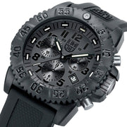 Luminox Navy SEAL Colormark Blackout Chronograph Tritium Watch #XS.3081.BO.F