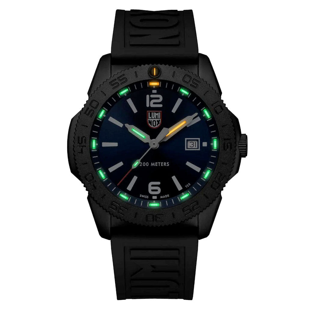 LUMINOX ブラック ダイバーズウォッチ Luminox Pacific Diver Dive Watch 44mm #XS.3123.B — Long Island Watch