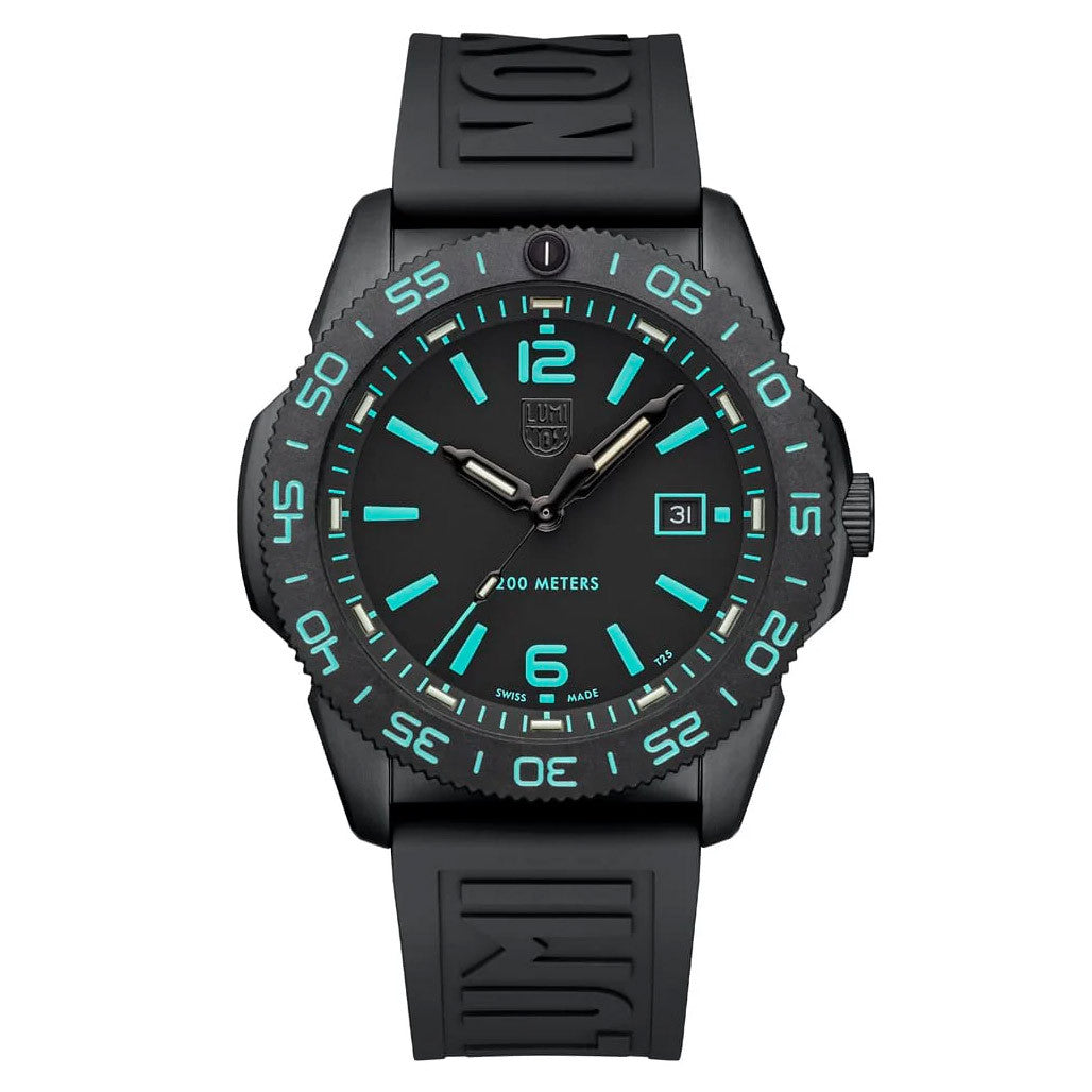 【新品・未使用】エボナイト　THE ONE　 DEEPMARINE Luminox Pacific Diver Transformative Teal Watch #XS.3124.N.SET