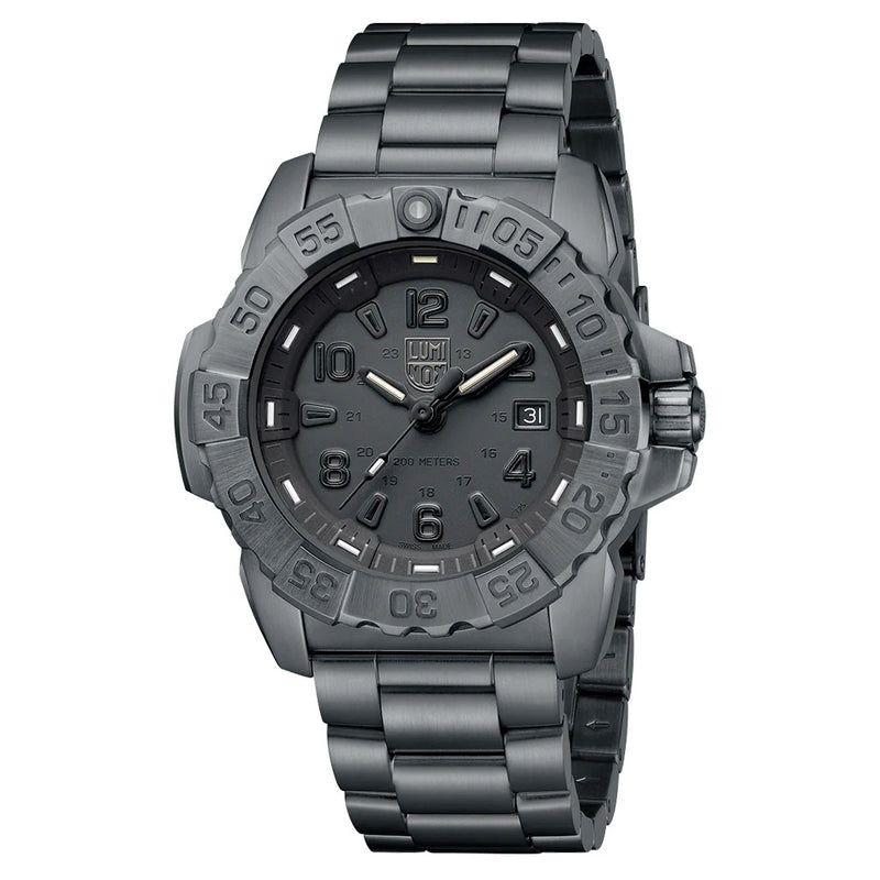 Luminox Navy SEAL Steel Blackout Tritium Dive Watch #XS.3252.BO.L