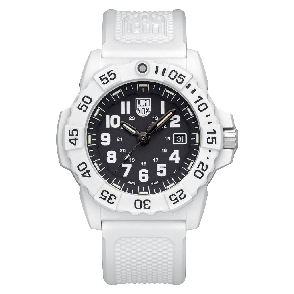 Luminox Navy SEAL Arctic White Black Dial Military Watch #XS.3507