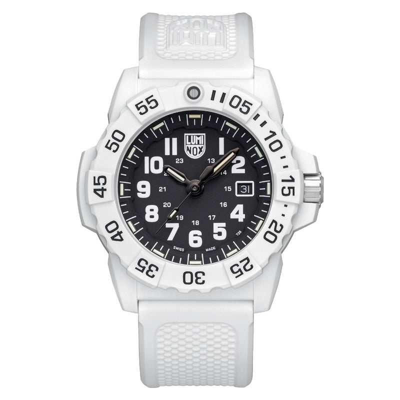Luminox Navy SEAL Arctic White Black Dial Military Watch #XS.3507.WB
