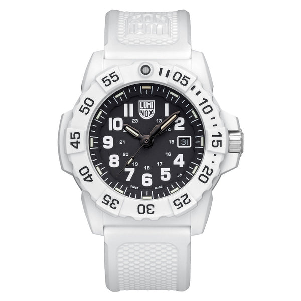 Luminox Navy SEAL Arctic White Black Dial Military Watch #XS.3507.WB