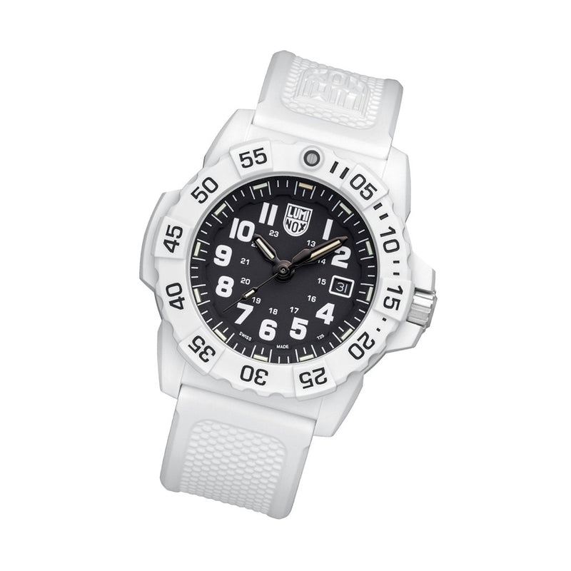 Luminox Navy SEAL Arctic White Black Dial Military Watch #XS.3507.WB