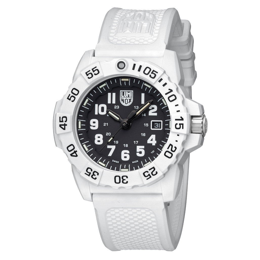 Luminox Navy SEAL Arctic White Black Dial Military Watch #XS.3507