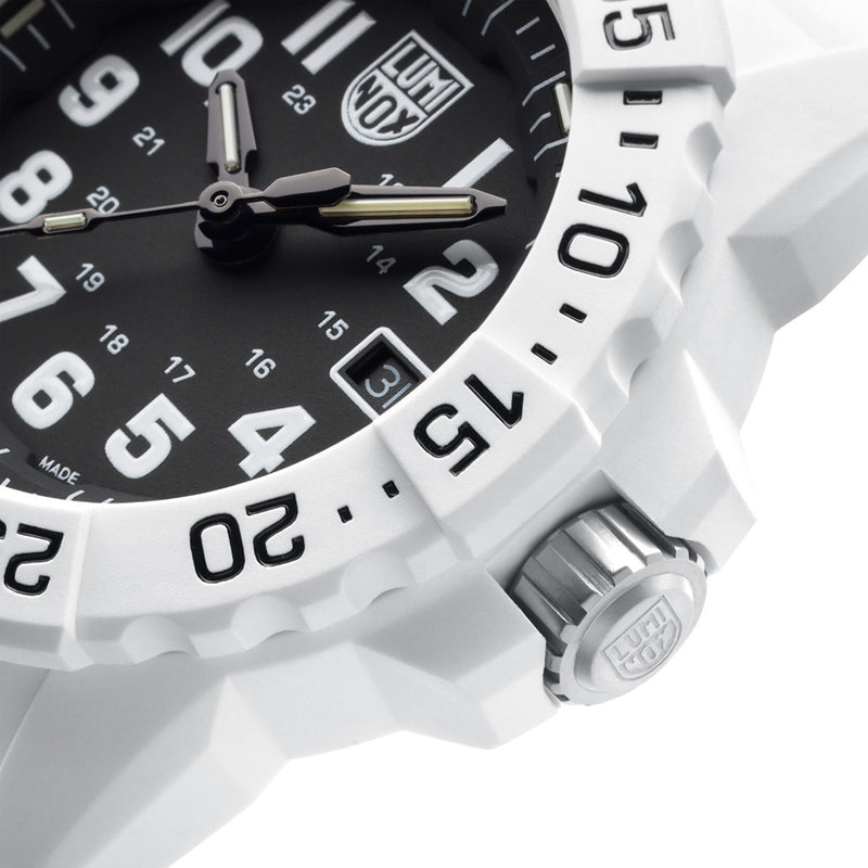 Luminox Navy SEAL Arctic White Black Dial Military Watch #XS.3507.WB