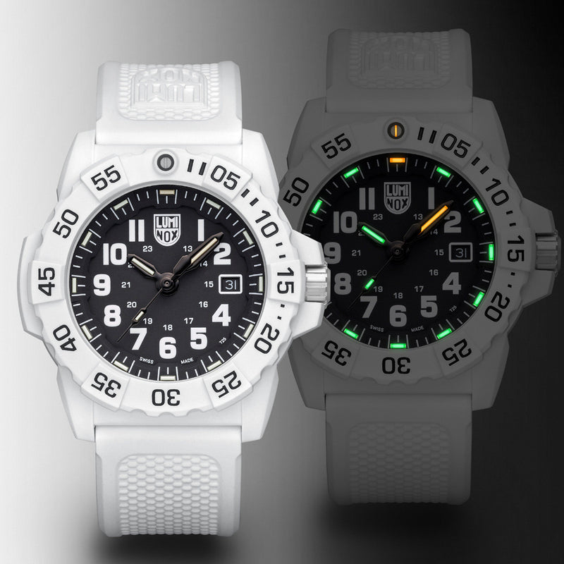 Luminox Navy SEAL Arctic White Black Dial Military Watch #XS.3507.WB