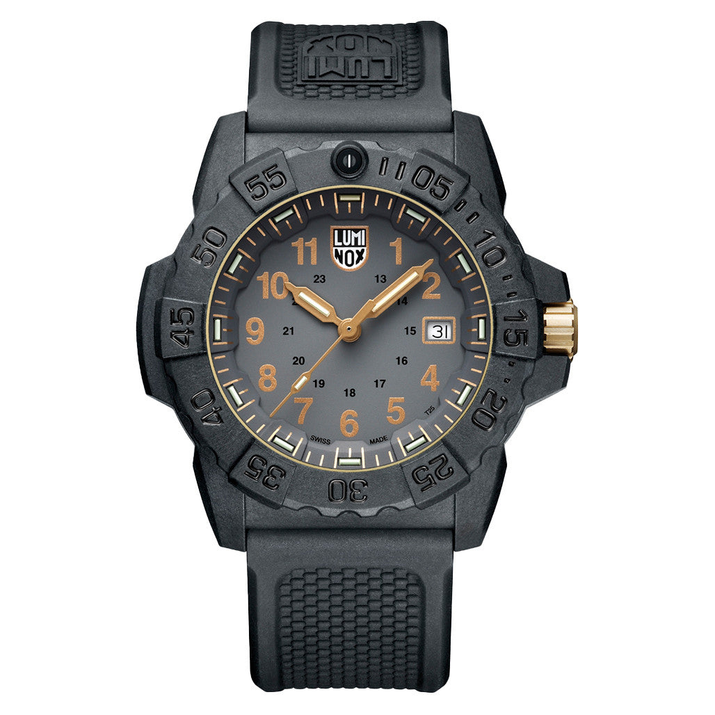 LUMINOX 腕時計　ブラック イエロー　Navy SEAL3500シリーズ Luminox Navy SEAL 3500 Tritium Dive Watch #XS.3508.Gold — Long