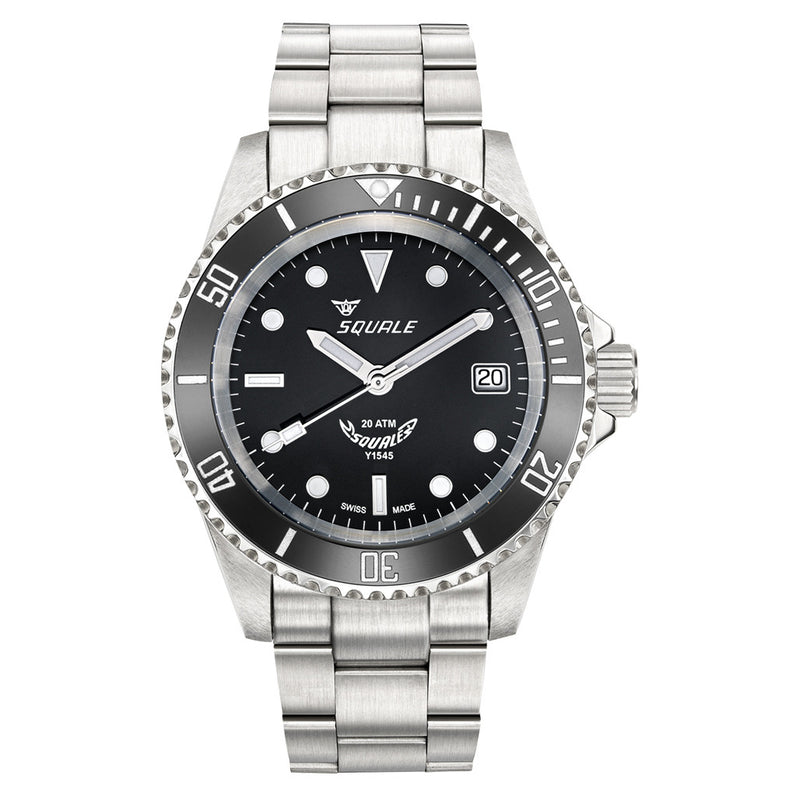 Squale Swiss Automatic Dive watch with Black Dial #Y1545SILVE.AC