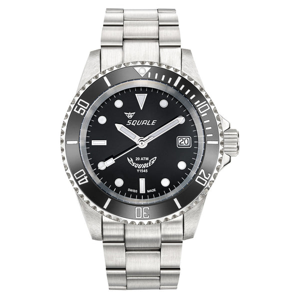 Squale Swiss Automatic Dive watch with Black Dial #Y1545SILVE.AC