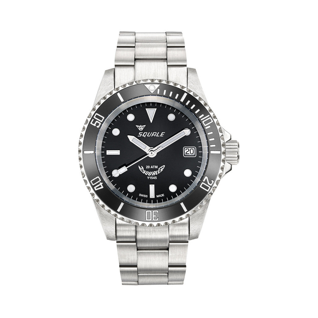 Squale Swiss Automatic Dive watch with Black Dial #Y1545SILVE.AC
