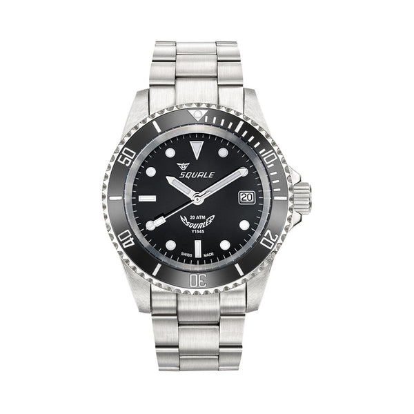 Squale Swiss Automatic Dive watch with Black Dial #Y1545SILVE.AC