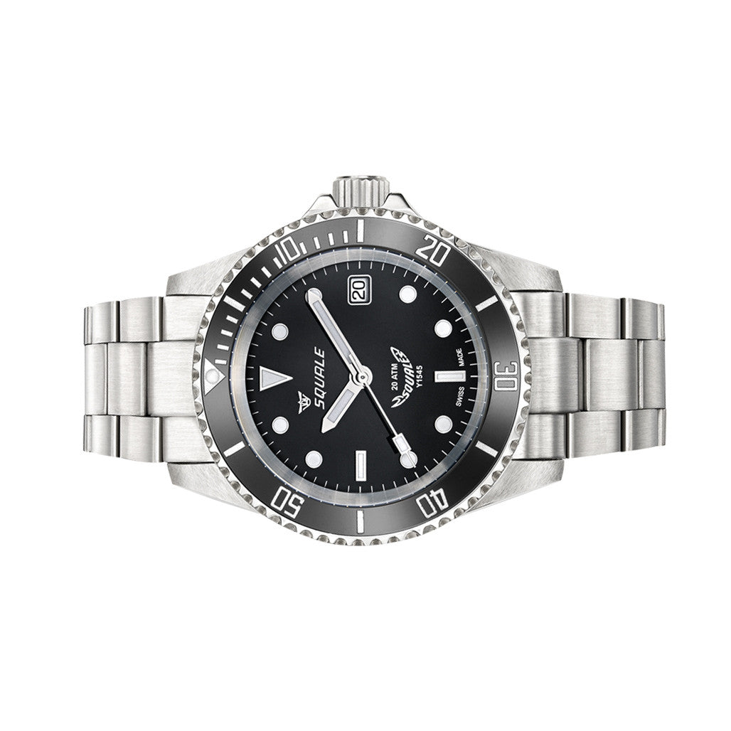 Squale Swiss Automatic Dive watch with Black Dial #Y1545SILVE.AC