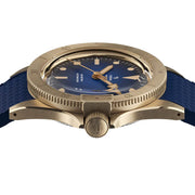 Yema 39mm Superman Bronze CMM.10 Blue Limited Edition on FKM Strap #YEMA-01