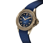 Yema 39mm Superman Bronze CMM.10 Blue Limited Edition on FKM Strap #YEMA-01