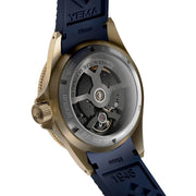 Yema 39mm Superman Bronze CMM.10 Blue Limited Edition on FKM Strap #YEMA-01