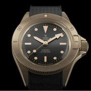 Yema 39mm Superman Bronze CMM.10 Black Limited Edition on FKM Strap #YEMA-02