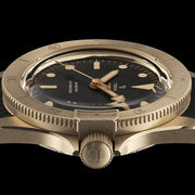 Yema 39mm Superman Bronze CMM.10 Black Limited Edition on FKM Strap #YEMA-02