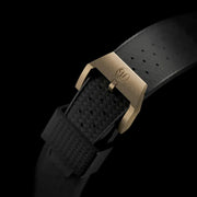 Yema 39mm Superman Bronze CMM.10 Black Limited Edition on FKM Strap #YEMA-02