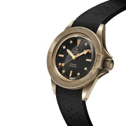 Yema 39mm Superman Bronze CMM.10 Black Limited Edition on FKM Strap #YEMA-02