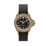 Yema 39mm Superman Bronze CMM.10 Black Limited Edition on FKM Strap #YEMA-02