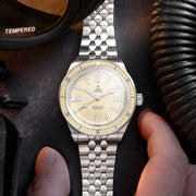 Yema Skin Diver CMM.20 with Beige Dial on Bracelet #YEMA-04