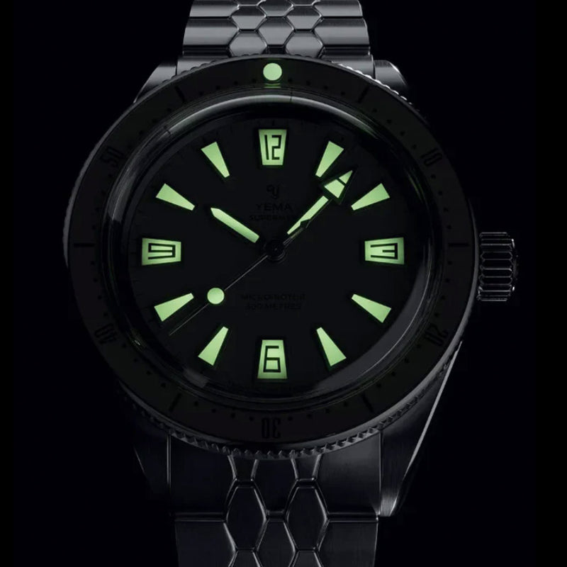 Yema Skin Diver CMM.20 with Beige Dial on Bracelet #YEMA-04