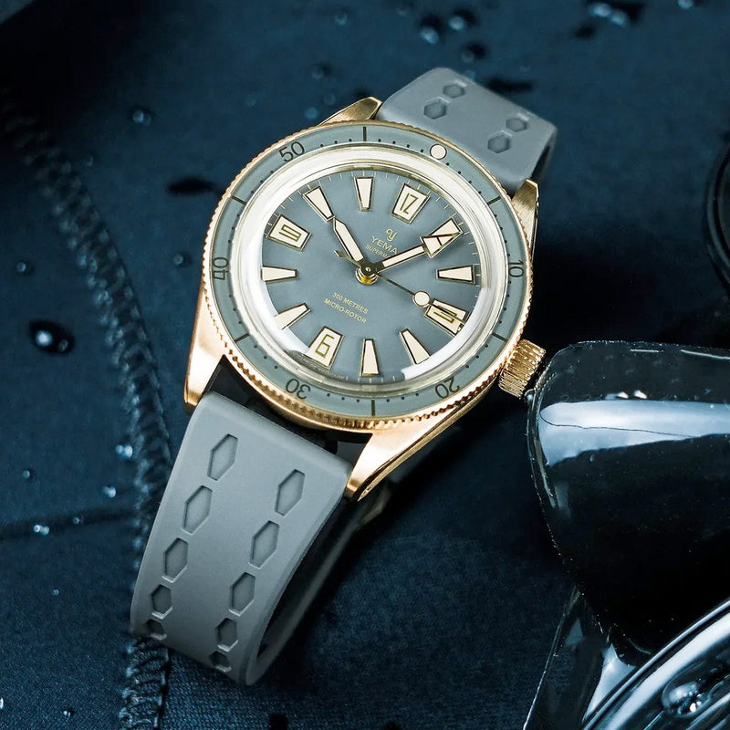 Yema Skin Diver Slim Bronze CMM.20 LE in Grey #YEMA-05