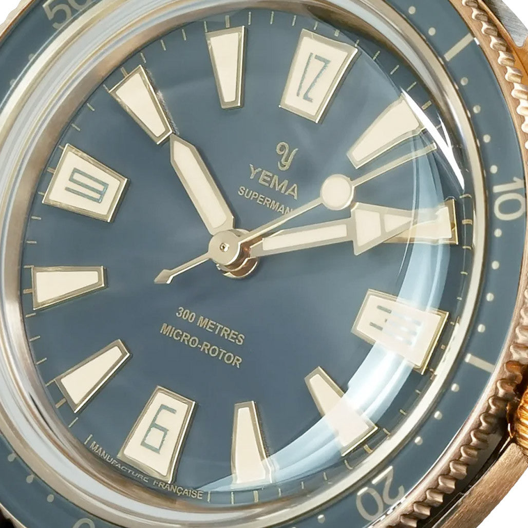 Yema Skin Diver Slim Bronze CMM.20 LE in Grey #YEMA-05 — Long