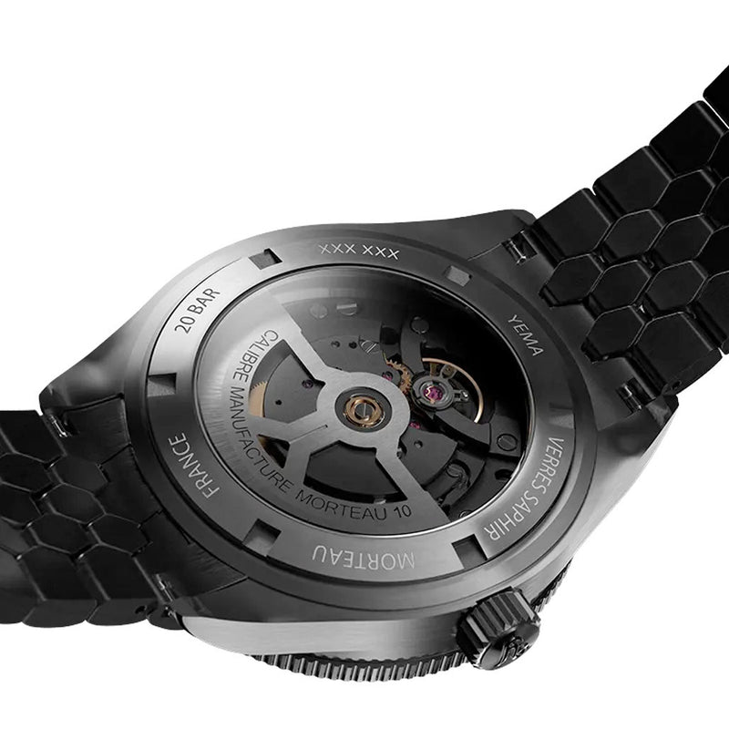 Yema Superman Dato CMM.10 with Black Dial on Bracelet #YEMA-06