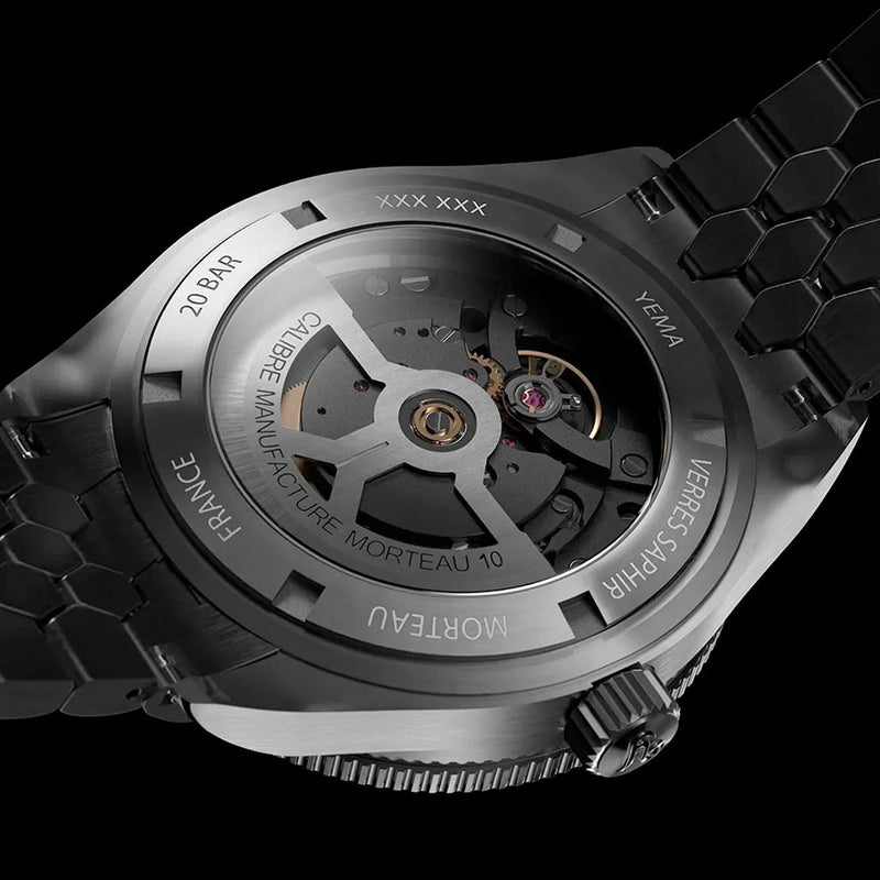Yema Superman Dato CMM.10 with Black Dial on Bracelet #YEMA-06