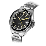 Yema Navy Heritage with Black Dial on Bracelet #YEMA-09