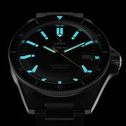 Yema Navy Heritage with Black Dial on Bracelet #YEMA-09