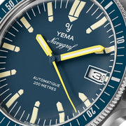 Yema Navy Heritage with Blue Dial on Bracelet #YEMA-10