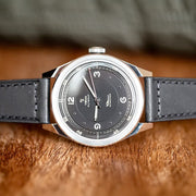 Yema Flygraf Pilot with Black Dial on Bracelet #YEMA-12