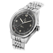 Yema Flygraf Pilot with Black Dial on Bracelet #YEMA-12