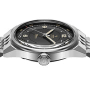 Yema Flygraf Pilot with Black Dial on Bracelet #YEMA-12