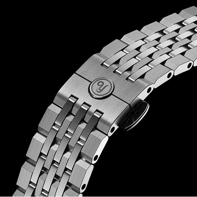 Yema Flygraf Pilot with Black Dial on Bracelet #YEMA-12