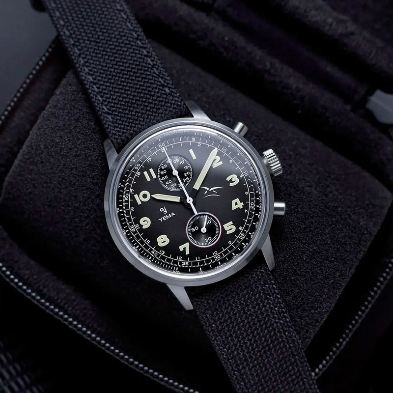 Yema Flygraf Bi-Compax French Air Force Meca-Quartz Chronograph #YEMA-13