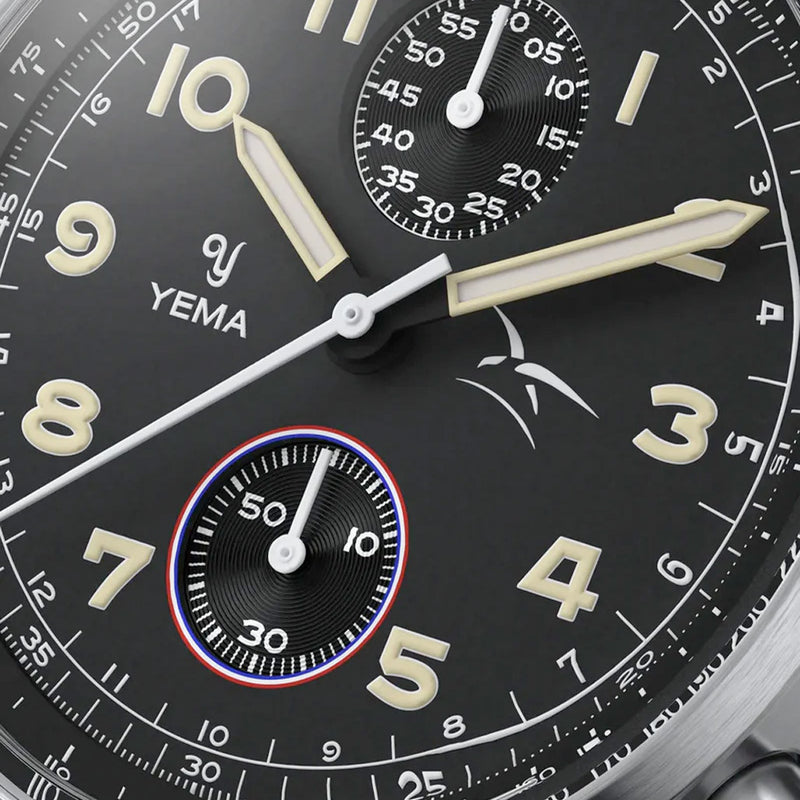 Yema Flygraf Bi-Compax French Air Force Meca-Quartz Chronograph #YEMA-13