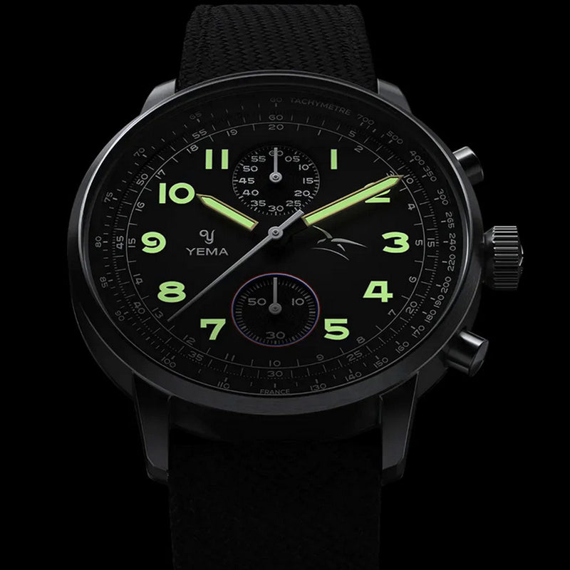Yema Flygraf Bi-Compax French Air Force Meca-Quartz Chronograph #YEMA-13