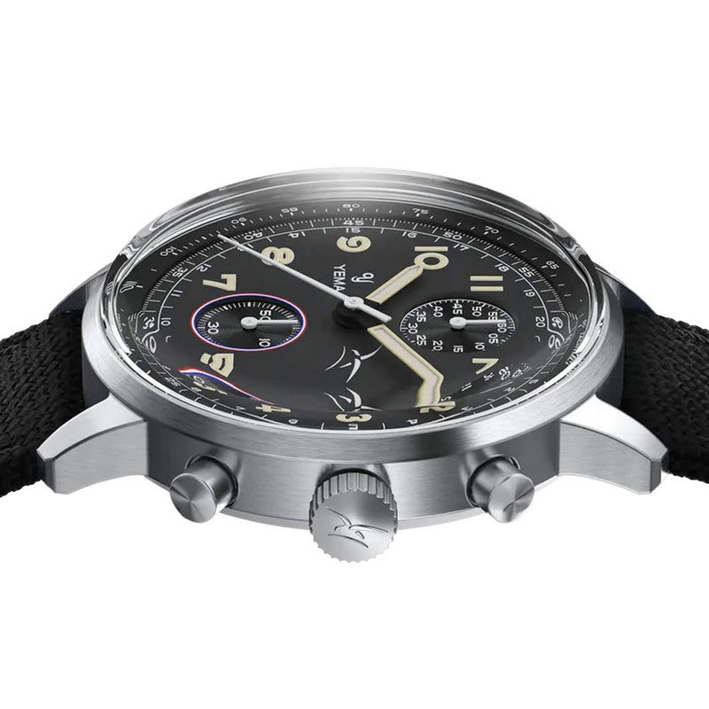 Yema Flygraf Bi-Compax French Air Force Meca-Quartz Chronograph #YEMA-13