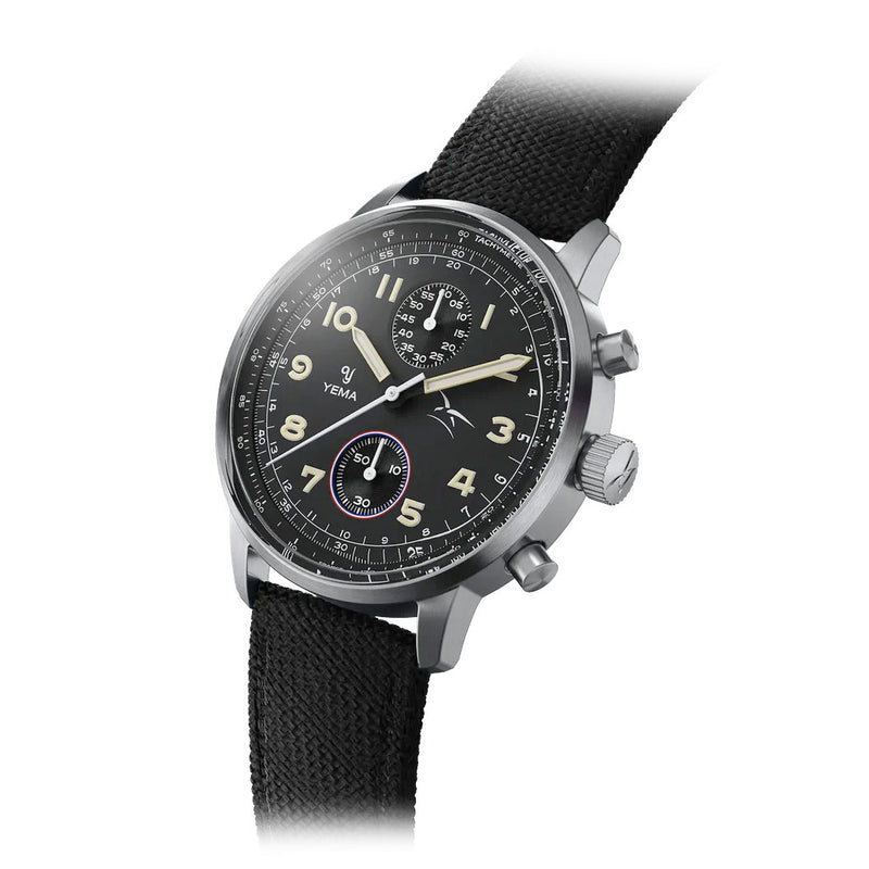 Yema Flygraf Bi-Compax French Air Force Meca-Quartz Chronograph #YEMA-13