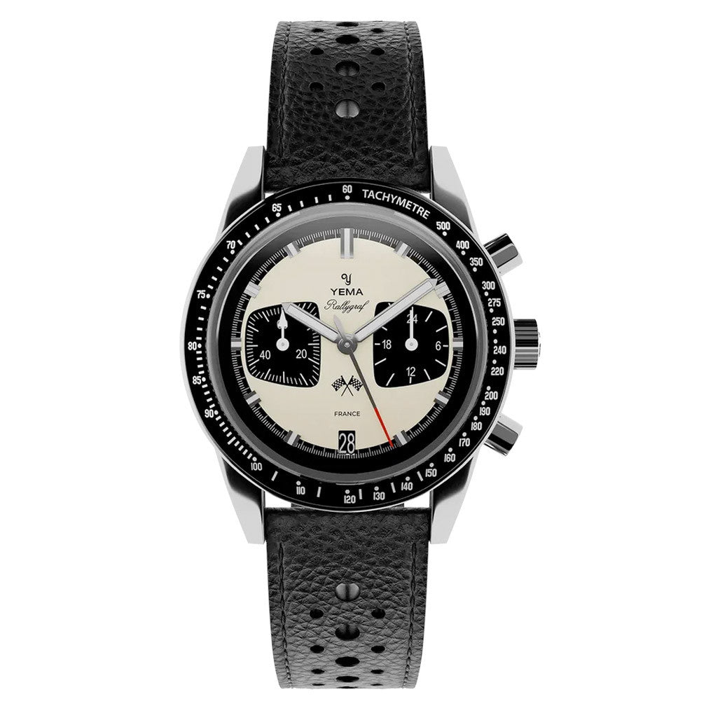 Yema Rallygraf Meca-Quartz Panda Chronograph #YEMA-16 — Long