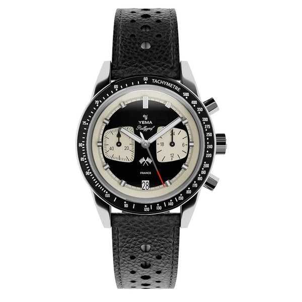 Yema Rallygraf Meca-Quartz Reverse Panda Chronograph #YEMA-17